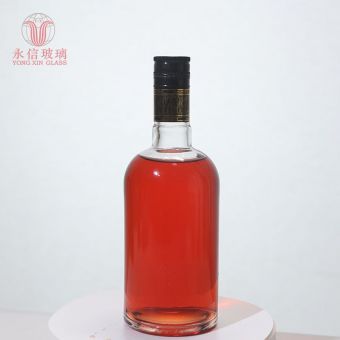 YX00136 Glass Bottle For Wine Bottles Bulk Empty Round Shape Matte White Glass Dropper Bottle