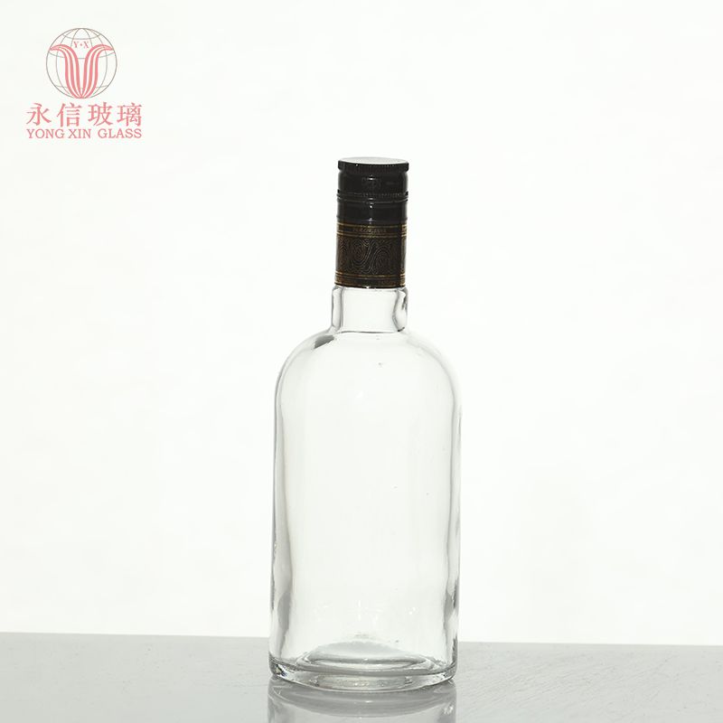 YX00136 Glass Bottle For Wine Bottles Bulk Empty Round Shape Matte White Glass Dropper Bottle