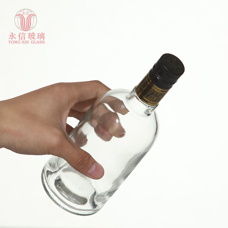 YX00136 Glass Bottle For Wine Bottles Bulk Empty Round Shape Matte White Glass Dropper Bottle