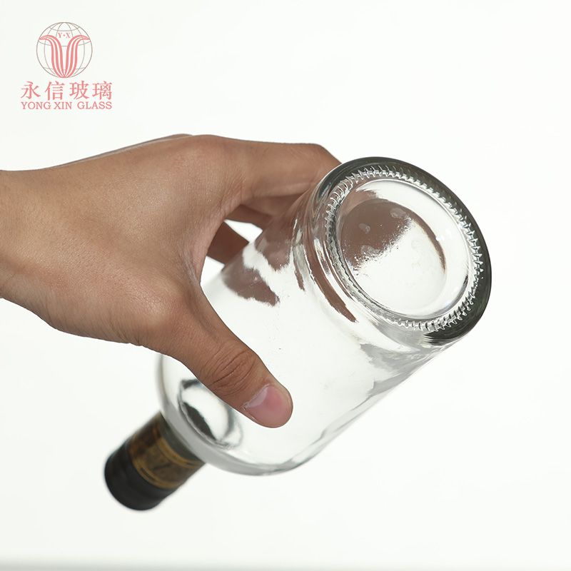 YX00136 Glass Bottle For Wine Bottles Bulk Empty Round Shape Matte White Glass Dropper Bottle
