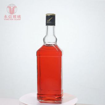 YX00030 Wholesale Low MOQ Brandy Whisky Tequila Liquor Glas Bottle 500ml