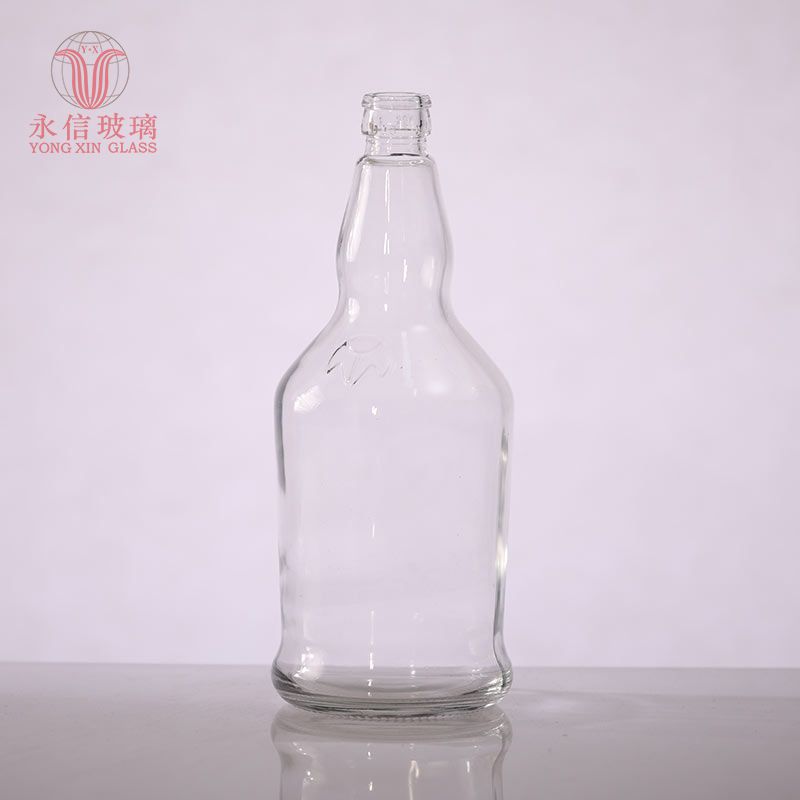 YX00030 Wholesale Low MOQ Brandy Whisky Tequila Liquor Glas Bottle 500ml