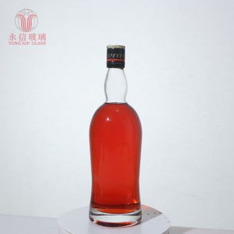 YX00042 Custom Clear And Frosted Roll On Bottle Glass Dropper Bottle Amber Glass Jars With Cork Cap For 500ml Champagne Glass Bottle With Screw Cap