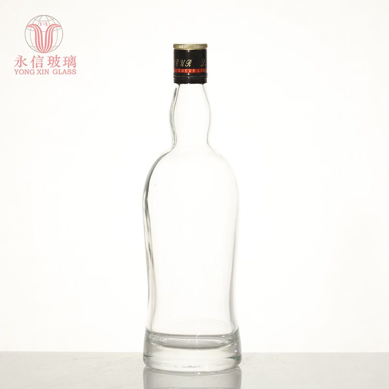 YX00042 Custom Clear And Frosted Roll On Bottle Glass Dropper Bottle Amber Glass Jars With Cork Cap For 500ml Champagne Glass Bottle With Screw Cap