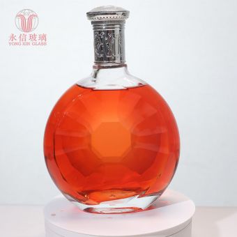 YX00001 500ml Amber Glass Bottle Wholesale Factory Price 750ml Flint Clear Slim Glass Bottles With Rubber Stopper For Juice Oil Tequila