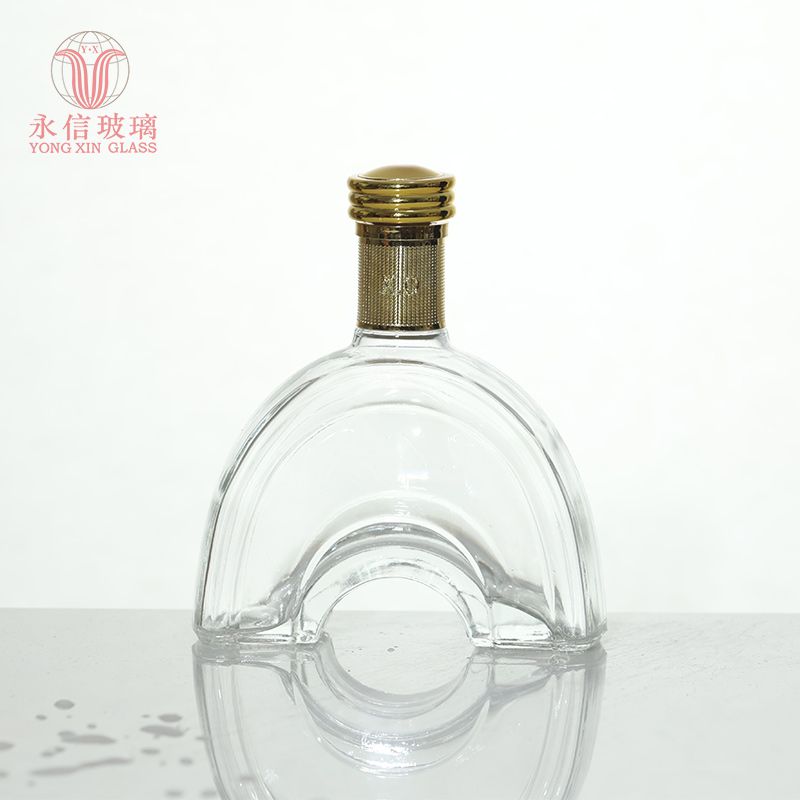 YX00003 750ml Glass Bottle Profeesional Manufacturer Big Volume Liquor Drinks Rum Whisky Bottle With Vaccum Wine Stopper For 500ml Whisky