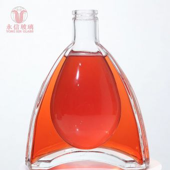 YX00008 Amber Boston Round Glass Bottle Drink Bulk Wine Body Shape Bottle In Sale