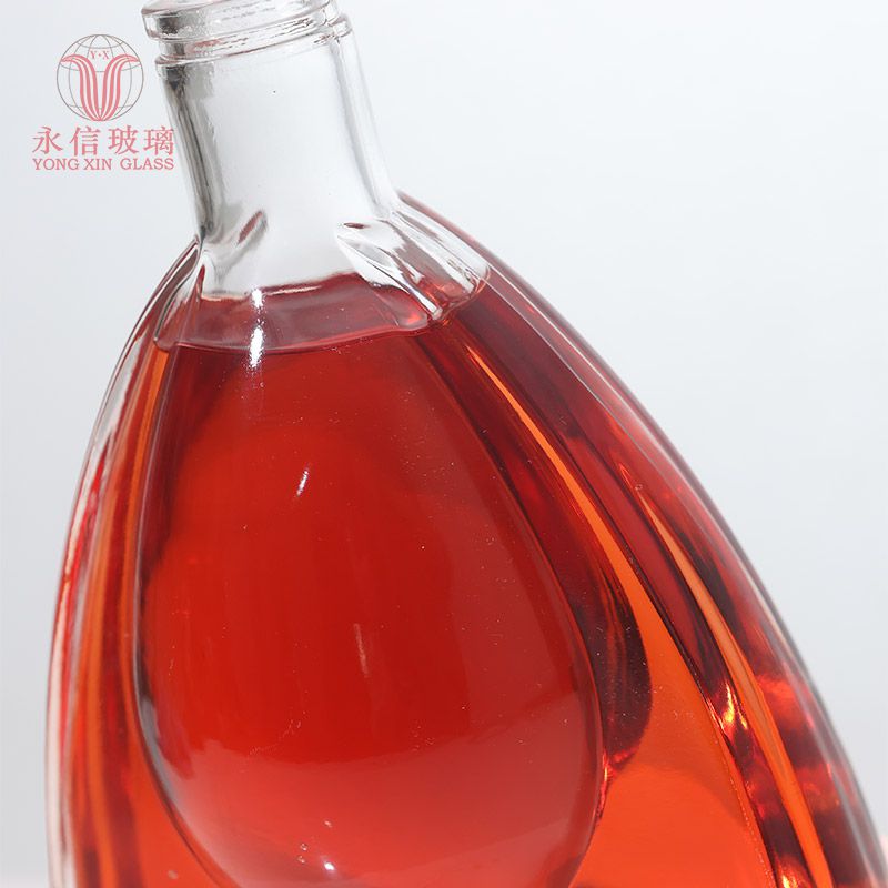 YX00008 Amber Boston Round Glass Bottle Drink Bulk Wine Body Shape Bottle In Sale