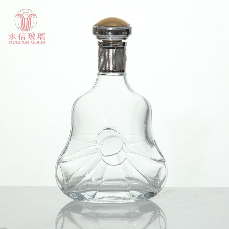 YX00014 Bottle And Packaging Factory Hot Sale Clear 750ml Whiskey Boston Glass Bottle