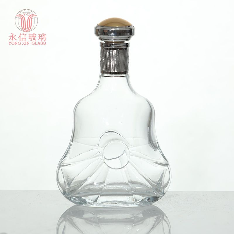 YX00014 Bottle And Packaging Factory Hot Sale Clear 750ml Whiskey Boston Glass Bottle