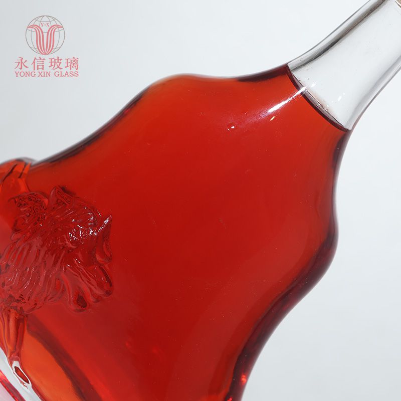 YX00018 Bottle Glass With Cork Uv Glass Bottle Transparent Glass Bottle