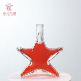 YX00088 Crystal Glass Bottle 1 Liter Glass Bottle Glass Bottle Cap