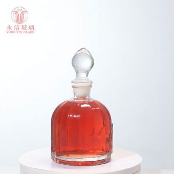 YX00098 High Quality Custom Champagne Bottle Hookah Bottle Crystal Glass Bottle For Wine Bottles Bulk 120ml