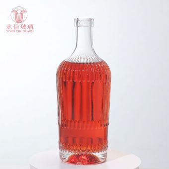 YX00101 Custom Design Glass Bottle Ice Wine Glass Bottle Manufacture With Cap OEM