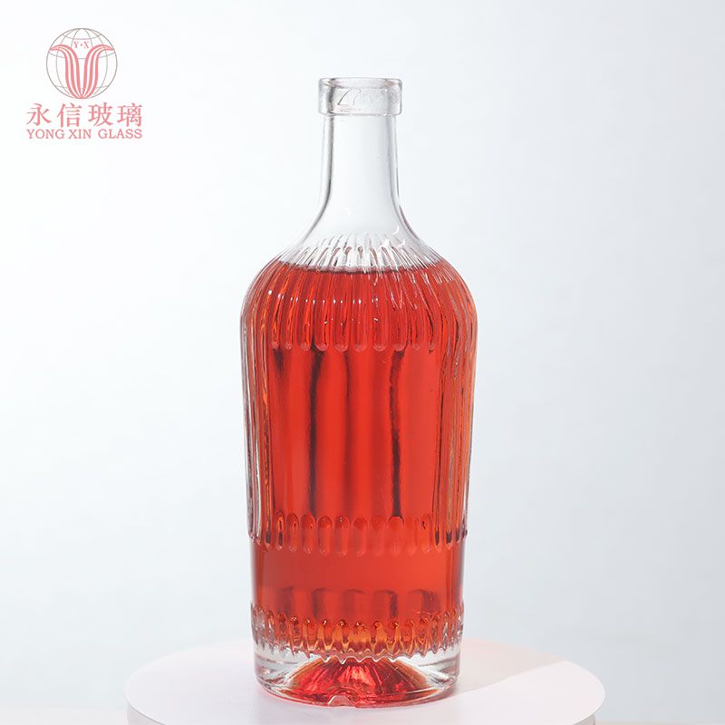 YX00101 Custom Design Glass Bottle Ice Wine Glass Bottle Manufacture With Cap OEM