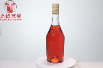 750ml empty glass Wine bottle wholesale CUSTOM shaped vodka/brandy/whiskey/tequila  lime rum from china factory
