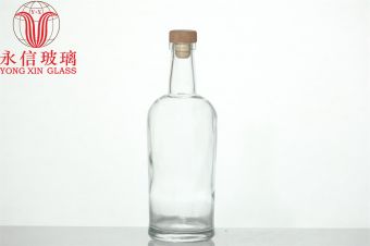 Empty small clear cheap glass bottle glass mini wishing small bottle with custom label