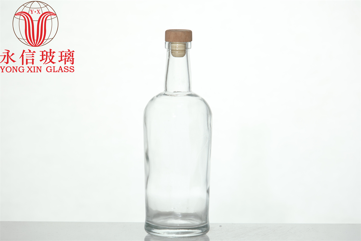 Empty small clear cheap glass bottle glass mini wishing small bottle with custom label