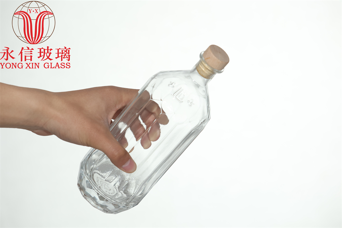 Empty small clear cheap glass bottle glass mini wishing small bottle with custom label