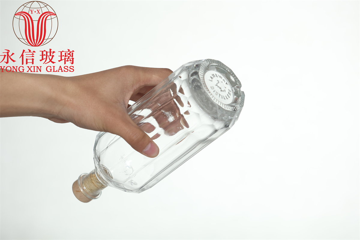 Empty small clear cheap glass bottle glass mini wishing small bottle with custom label