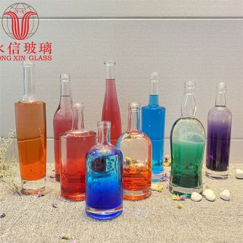 350 Ml Glass Bottle 200ml 250ml 300ml Custom Cold Soft Drink Sport Kids Creative Fruit Juice Wine Glass Bottle