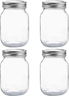 High quality jar glass bottles Food Storage Containers With Leakproof Lid Glass Jar