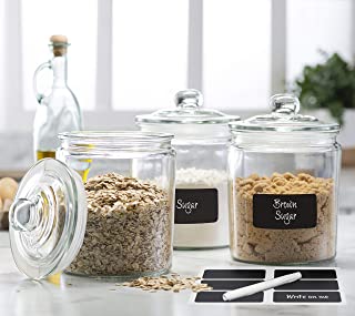 High quality jar glass bottles Food Storage Containers With Leakproof Lid Glass Jar